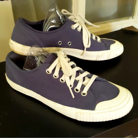 J.CREW Tretorn Sneakers in Navy | Size 7.5 - Picture 1 of 1